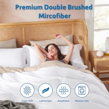 Nestl White Duvet Cover Full Size Set for Luxurious Comfort