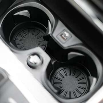 Seven Sparta Car Coasters for Cup Holders, Silicone Universal Vehicle Coasters, Set of 4 Pack, 3-1/8...