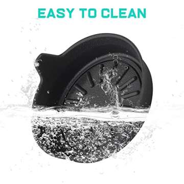 Seven Sparta Car Coasters for Cup Holders, Silicone Universal Vehicle Coasters, Set of 4 Pack, 3-1/8" Diameter (Black)