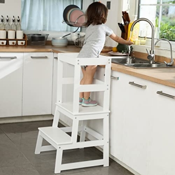 Mangohood Kitchen Step Stool - Montessori Kids Learning Helper for Ages 18 Months to 3 Years