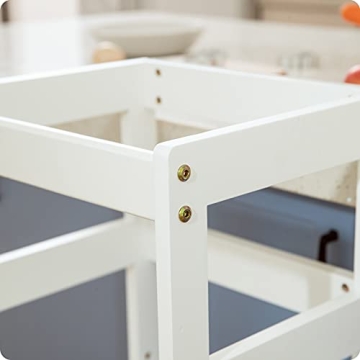 Mangohood Kitchen Step Stool for Toddlers, White