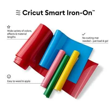 Cricut White Smart Iron-On Vinyl 9FT - Easy to Use and Durable