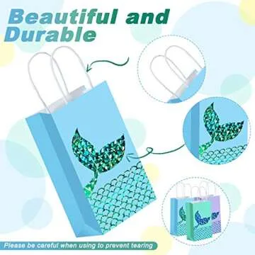 Zonon Mermaid Party Favor Bags for Magical Celebrations