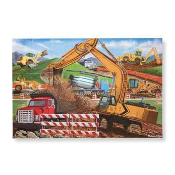 Melissa & Doug Building Site Jumbo Jigsaw Floor Puzzle - 48 pcs - FSC Certified