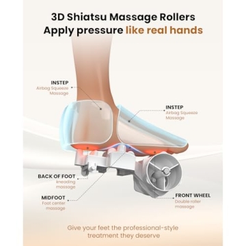 Soothing BOB AND BRAD Foot Massager with Heat for Pain Relief