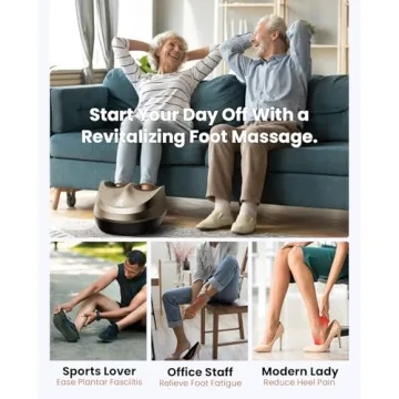 Soothing BOB AND BRAD Foot Massager with Heat for Pain Relief