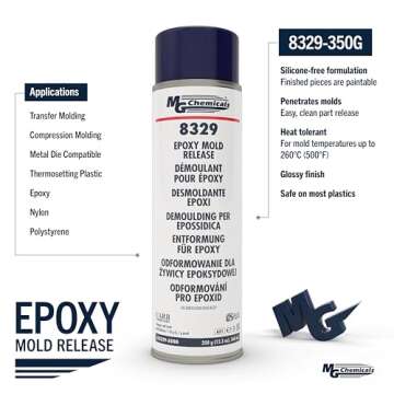 MG Chemicals 8329-350G Non-Silicone Epoxy Mold Release, 12.3 oz Aerosol
