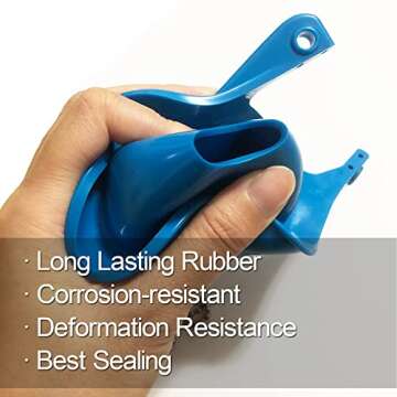 2 Pack Toilet Flapper Replacement Easily Installed & Durable