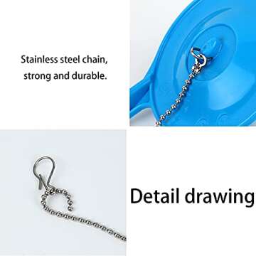 2 Pack Toilet Flapper Replacement Easily Installed & Durable