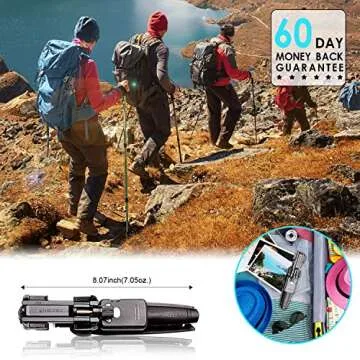 Selfie Stick Tripod Bluetooth, 40 Inch Extendable Flexible Selfie Stick Tripod with Detachable Wireless Remote, Compatible with iPhone Xs Max/XS/XR/iPhone X/iPhone 8 Plus/iPhone 7/iPhone 6 Plus/Galaxy