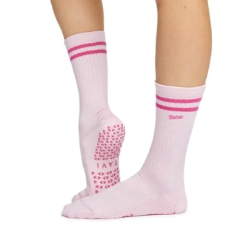 TAVI NOIR Grip Kai Socks in Barbie Blush/Pink Stripe