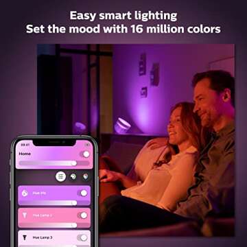 Philips Hue Iris Smart Table Lamp, White - White and Color Ambiance LED Color-Changing Light - 1 Pack - Control with Hue App - Works with Alexa, Google Assistant, and Apple Homekit