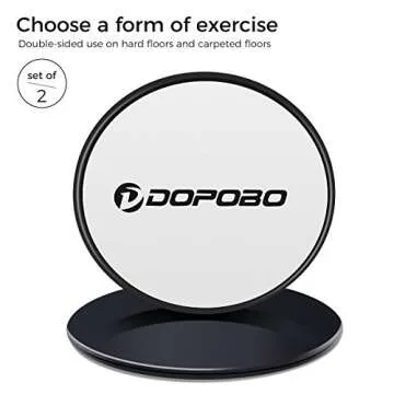 Dopobo Core Sliders & 5 Resistance Loop Bands for Home Fitness