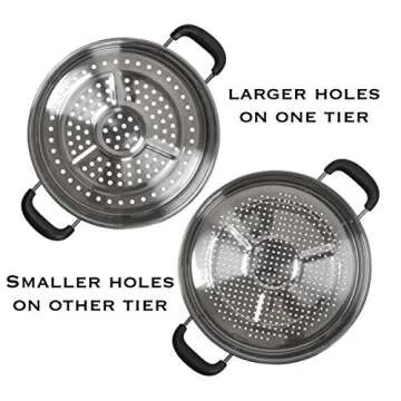 Concord 30 CM Stainless Steel 3 Tier Steamer Pot Steaming Cookware - Triply Bottom