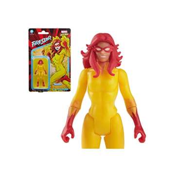 Marvel Legends Series 3.75-inch Retro 375 Collection Firestar Collectible Action Figure,Toys for Kid...