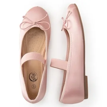 Trary Pink Mary Jane Ballet Flats - Comfort & Style for All
