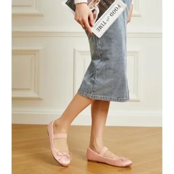 Trary Pink Mary Jane Ballet Flats - Comfort & Style for All