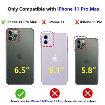 JIAXIUFEN Compatible with iPhone 11 Pro Max Case Gold Sparkle Glitter Marble Slim Shockproof Flexibl...