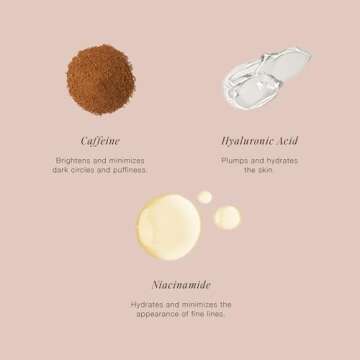 Jouer Luminize Dark Circle Correcting & Smoothing Eye Patches, Caffeine Eye Patch for Dark Circles and Puffiness, Under Eye Mask Patch for Wrinkles