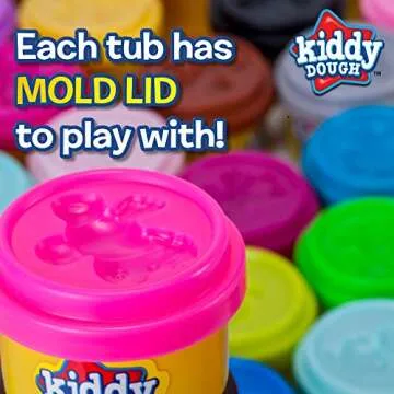 Kiddy Dough Party Pack - 80 Colorful Non-Toxic Containers