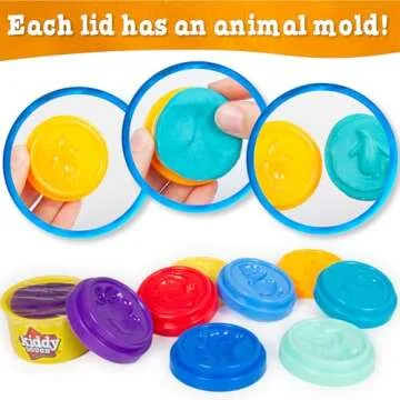 Kiddy Dough Party Pack - 80 Colorful Non-Toxic Containers