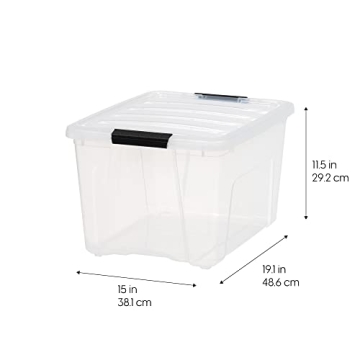 IRIS USA Stackable Storage Bins - BPA-Free & Durable