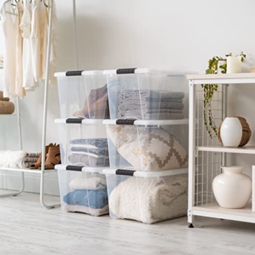 IRIS USA Stackable Storage Bins - BPA-Free & Durable