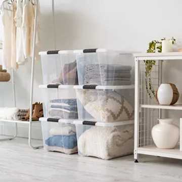 IRIS USA Stackable Storage Bins - BPA-Free & Durable