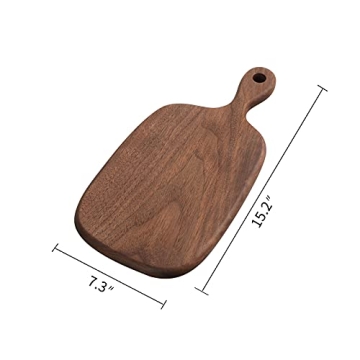 Muso Wood Small Cutting Board - Elegant Walnut Kitchen Knife