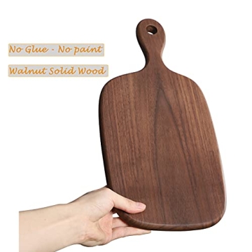 Muso Wood Small Cutting Board - Elegant Walnut Kitchen Knife