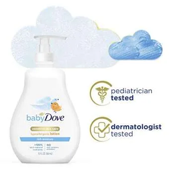Baby Dove Face and Body Lotion for Delicate Skin 13 oz