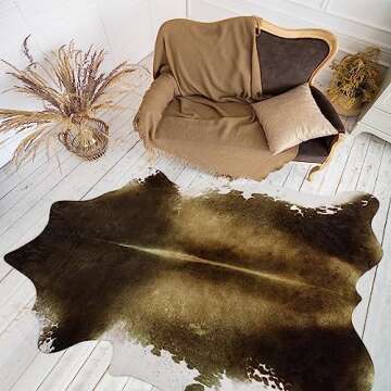Goideal Faux Cowhide Rug