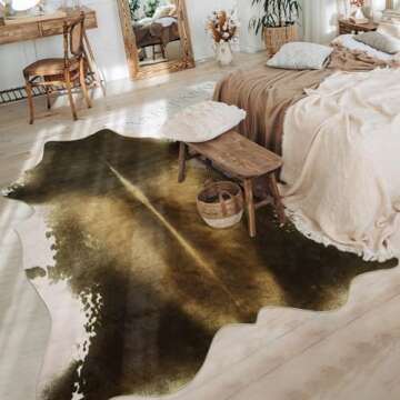 Goideal Faux Cowhide Rug