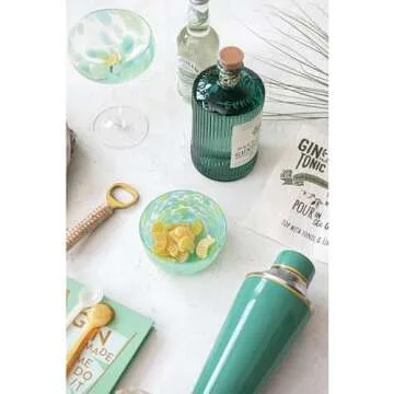 Creative Co-Op Colorful Round Glass Bowl Set of 4