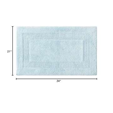 Tommy Bahama - Bathroom Rug, Cotton Bath Mat, Highly Absorbent Bathroom Decor (Long Branch Blue, 21"...