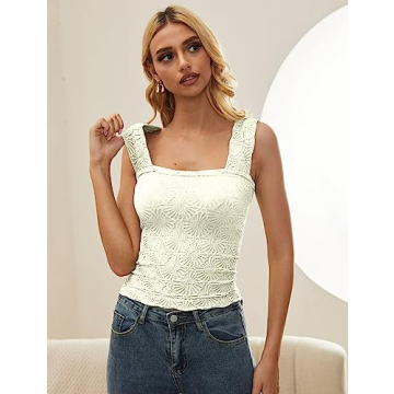 Stylish Floral Crop Tank Top for Women - AIHUKOCY