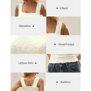 Stylish Floral Crop Tank Top for Women - AIHUKOCY