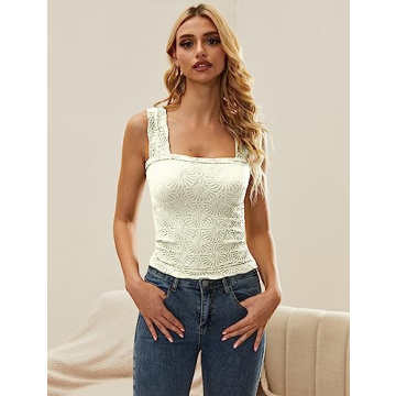 Stylish Floral Crop Tank Top for Women - AIHUKOCY
