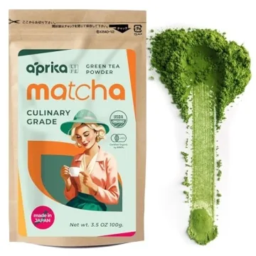 AprikaLife Organic Matcha Powder – Premium Culinary Green Tea from Japan, Perfect for Lattes and S...