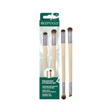 EcoTools Dual-Sided Eye Brush Set - Vegan, Cruelty-Free Makeup Brushes