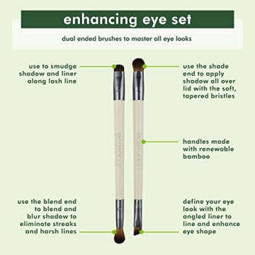 EcoTools Vegan Cruelty-Free Dual-Sided Eye Makeup Brushes