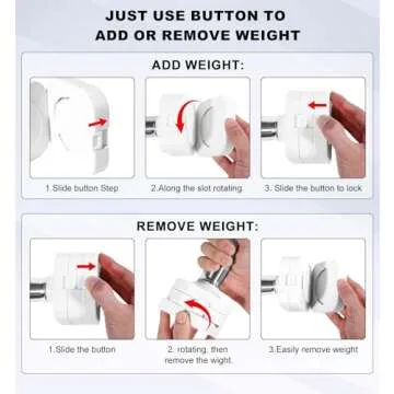 20LBS Adjustable Dumbbell Set, 4 in 1 Free Weights Dumbbells Set for Women Men Hand Weights Set Adjust Dumbbell Weight Set for Home Gym Exercise Workout Strength Training Equipments, White