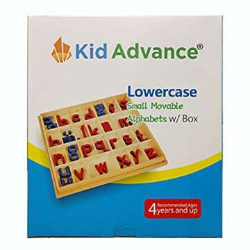Montessori Small Movable Alphabets w/ Box