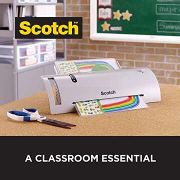 Scotch Thermal Laminator Machine, 5 Minute Warm-up, 9" Input, for Laminating Sheets Up to 5-Mil Thick