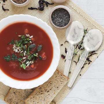 [50 Count] Settings Plastic Clear Soup Spoons, Heavyweight Disposable Cutlery, Great For Home, Office, School, Party, Picnics, Restaurant, Take-out Fast Food, Outdoor Events, Or Every Day Use, 1 Bag