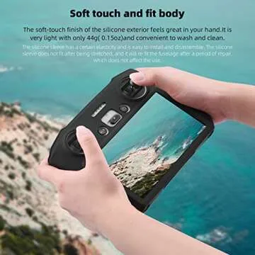 HeiyRC Protective Silicone Case Cover for DJI Mini 3 Pro DJI RC Remote Controller Protector Accessory(Black)