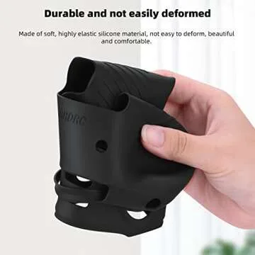 HeiyRC Protective Silicone Case Cover for DJI Mini 3 Pro DJI RC Remote Controller Protector Accessory(Black)