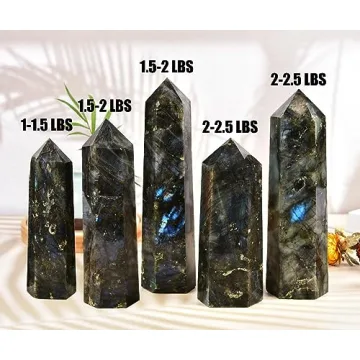 MOGEMT Large Labradorite Crystal – Stunning Home Decor