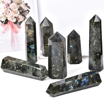 MOGEMT Large Labradorite Crystal – Stunning Home Decor