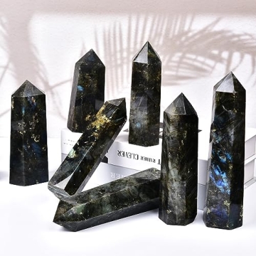 MOGEMT Large Labradorite Crystal – Stunning Home Decor